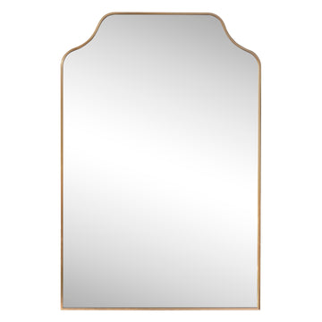 Lindie 24 in. W x 36 in. H Medium Scalloped-Top Metal Framed Wall Mounted Mirror - JONATHAN Y